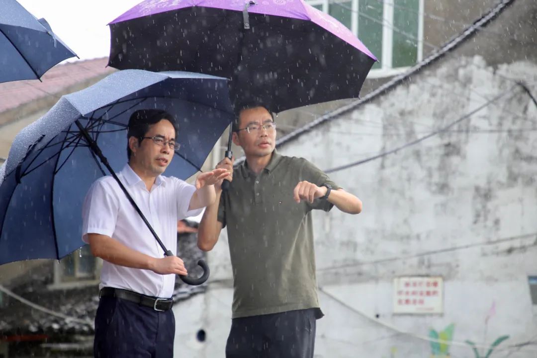 江北区领导赴一线检查防汛防台工作