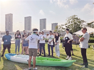 One-Year Countdown to the 19th Asian Gmes:    Expats Experience Water Sports in Ningbo