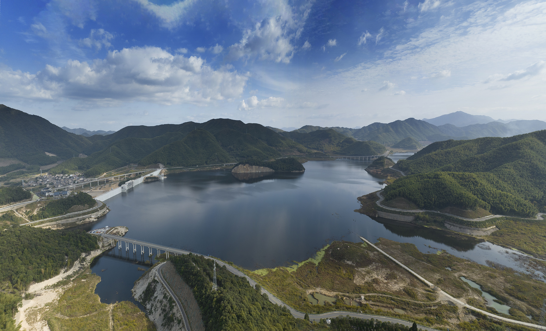 2022年,葛岙水库下闸蓄水,为防汛抗旱增添了一股新生力量.