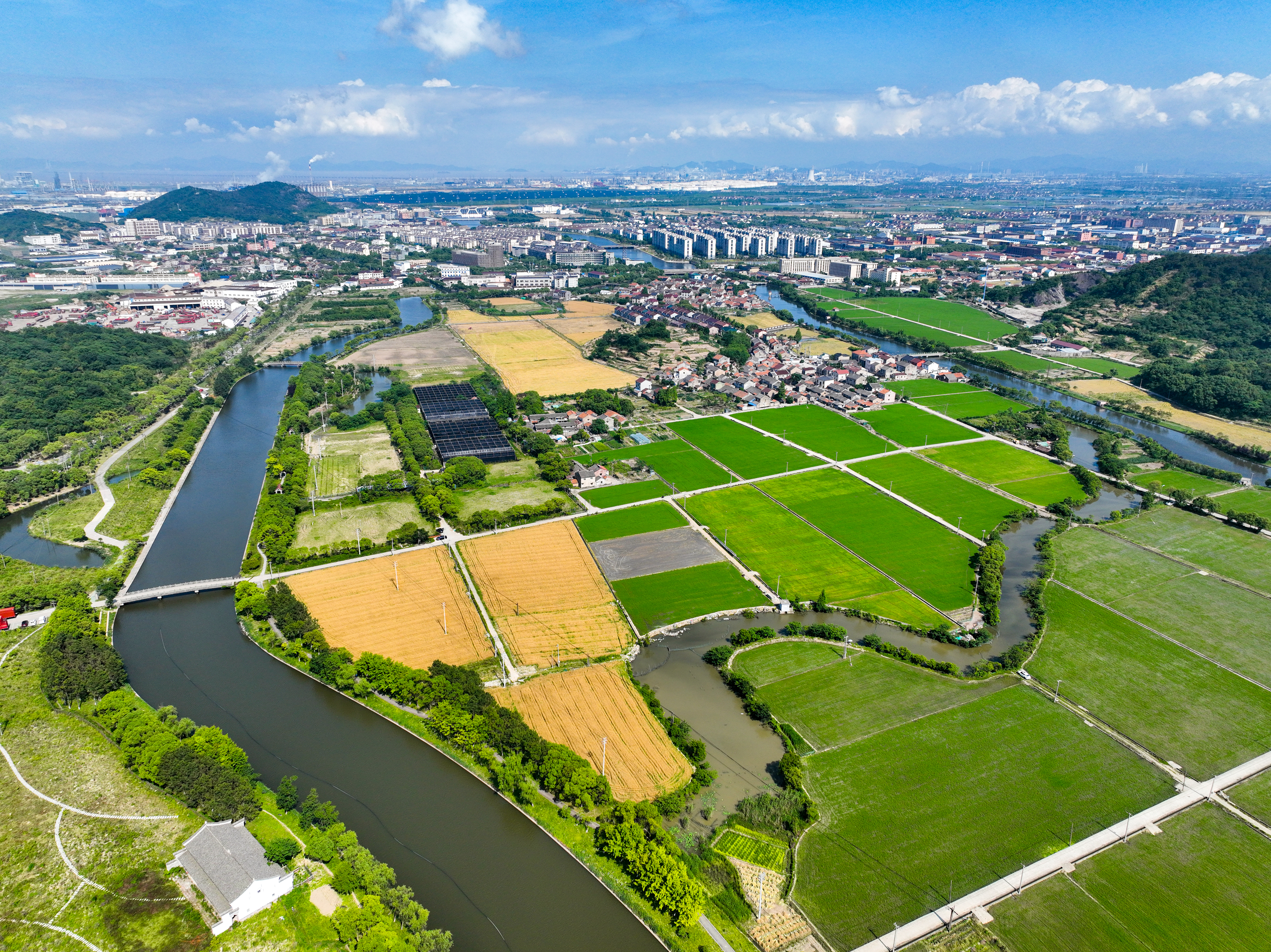 镇海区澥浦镇镇域周边群山,低丘缓坡众多,森林覆盖率高达62%,素有"