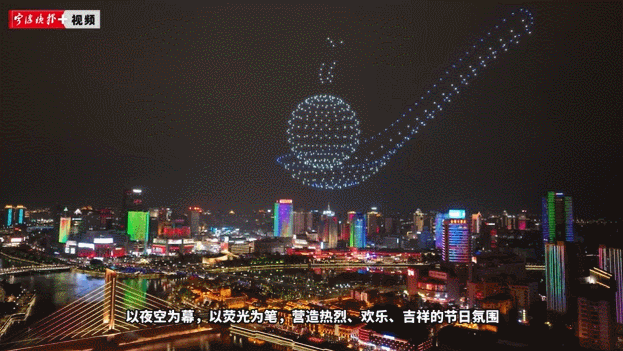 视频来了！近千架无人机凌空飞舞三江口