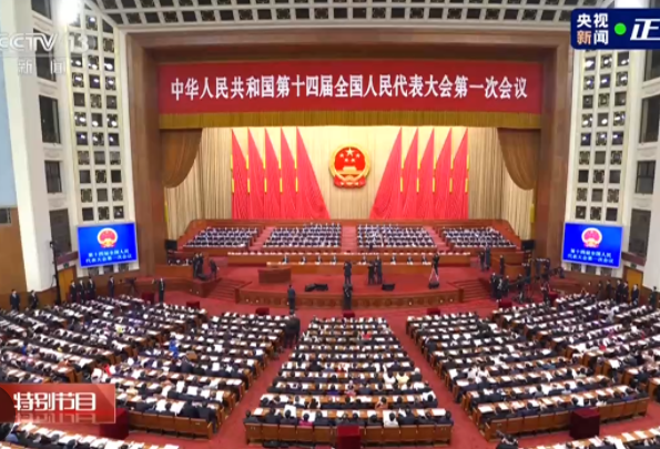 独家视频丨习近平出席十四届全国人大一次会议第二次全体会议