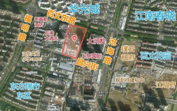 老江东这块空了蛮久的地终于要动了!或建120米高楼,以步行桥联系东侧大润发 老江东这块空了蛮久的地终于要动了!或建120米高楼,以步行桥联系东侧大润发